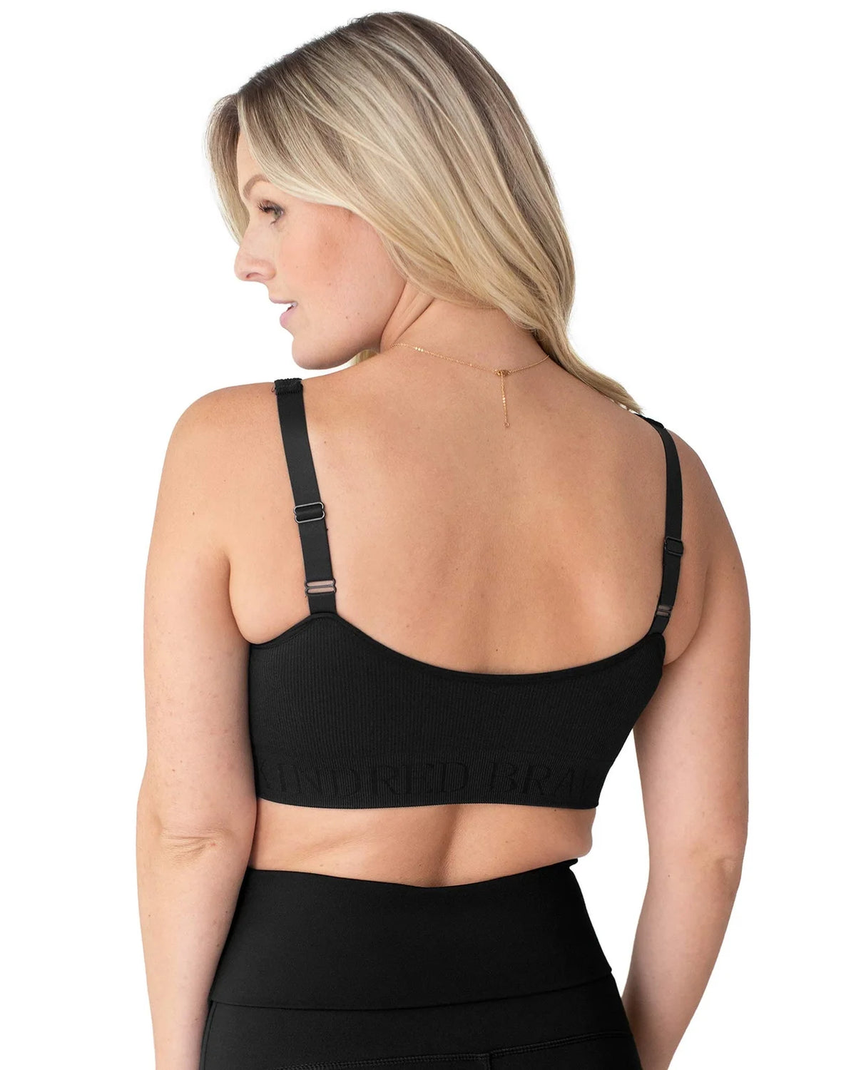 Sublime® Adjustable Crossover Nursing & Lounge Bra | Black-1