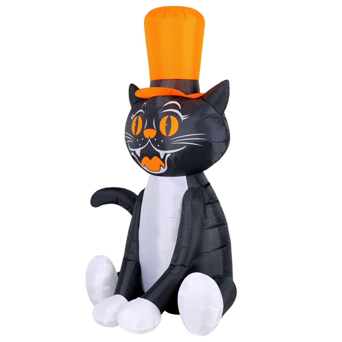 Occasions Halloween 5 Foot Inflatable Black Cat with Top Hat-7