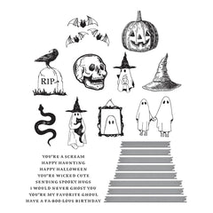Spellbinders Halloween Icons Press Plates, Metal-4