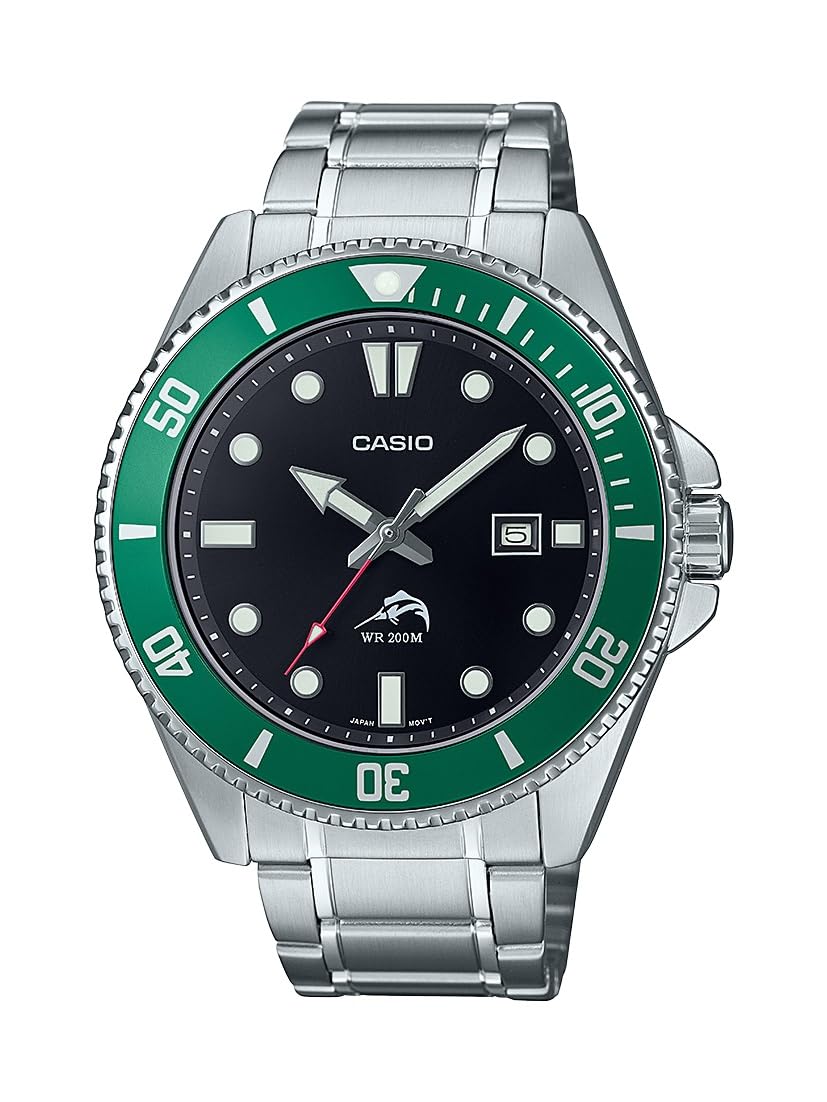 Casio MDV106 Series | Unisex Analog Watch | 200M WR | Stainless Steel Case | Resin Band | 2 Hand Analog (HR, Min, SEC) | Date Display | Screw Down Crown/Screw Down Caseback | 3 Year Battery,
