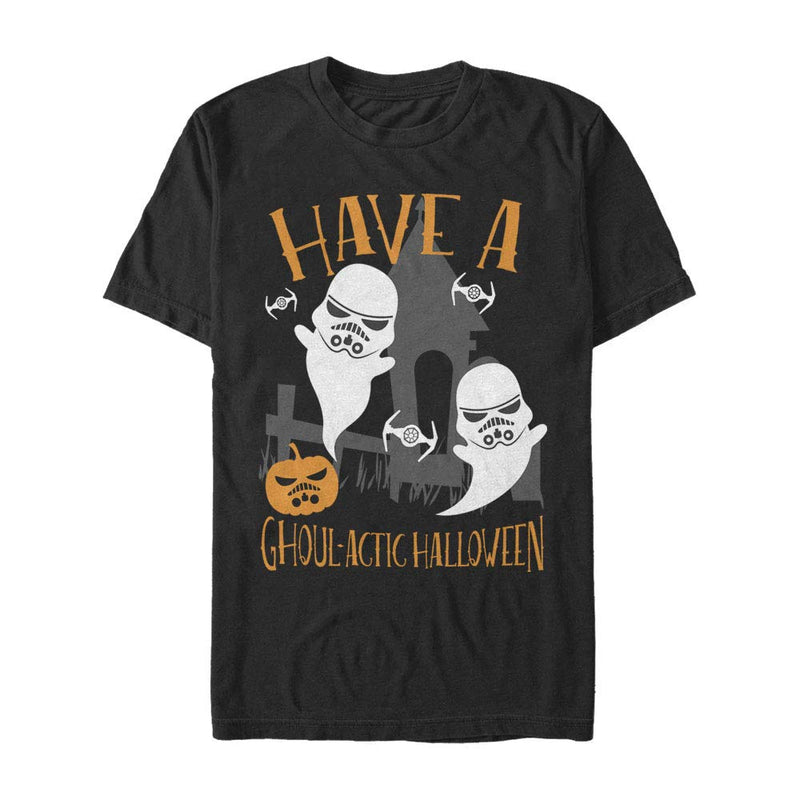 STAR WARS Licensed Goulactic Halloween Men's Tee, Black, Medium-1