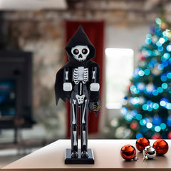 Kurt Adler 15-inch Wooden Halloween Skull Nutcracker-7