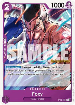 Foxy (OP10-075) - Royal Blood Release Event Cards-1