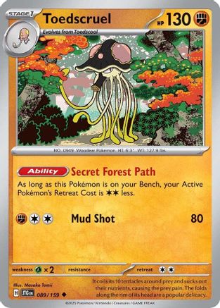 Toedscruel 89 - SV09 Journey Together Reverse Holofoil-1