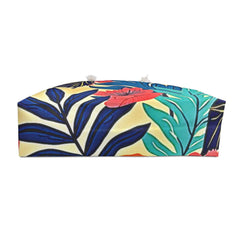 Tropical Floral Weekender Bag | Large Beach Tote, Vacation Bag-5