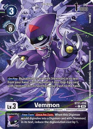 Vemmon (Alternate Art) (BT21-056) - World Convergence Foil-1