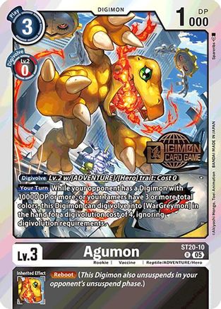 Agumon (ST20-10) - Starter Deck 20: Protector of Light Release Event Cards Foil-1