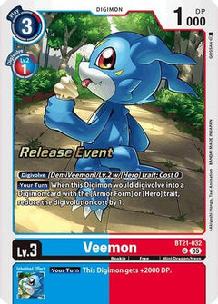 Veemon (BT21-032) - World Convergence Release Event Cards Foil-1