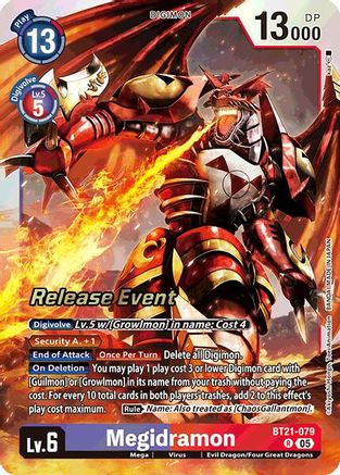 Megidramon (BT21-079) - World Convergence Release Event Cards Foil-1