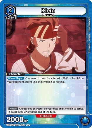 Klein (UE07ST/SAO-1-042) - UE07ST Sword Art Online Starter Deck-1