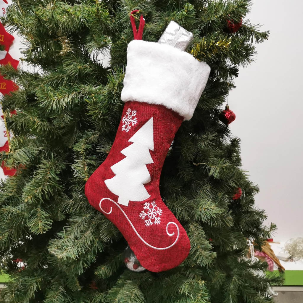 Christmas Stocking Gift Bag Holiday Decor-6