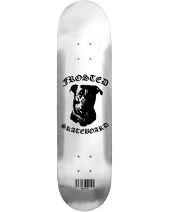 Frosted Skateboards 'Ruby' Skate Deck - Shiny Silver-1