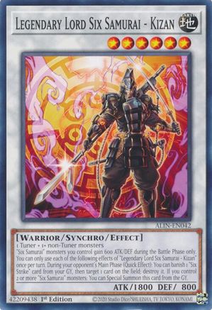 Legendary Lord Six Samurai - Kizan (ALIN-EN042) - Alliance Insight 1st Edition-1