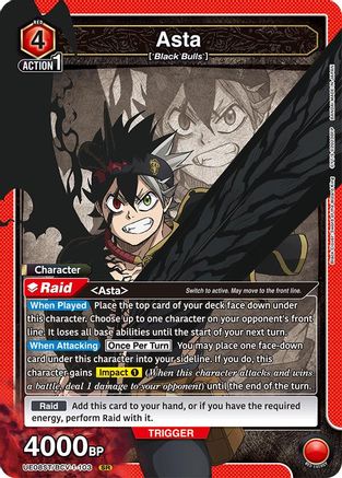 Asta (103) (UE08ST/BCV-1-103) - UE08ST Black Clover Starter Deck Foil-1