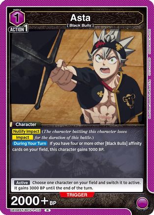 Asta (110) (UE08ST/BCV-1-110) - UE08ST Black Clover Starter Deck-1
