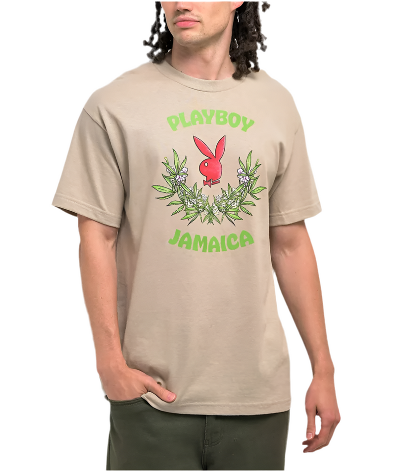 Color Bars X Playboy 'Jamaica' Tee - Beige-1