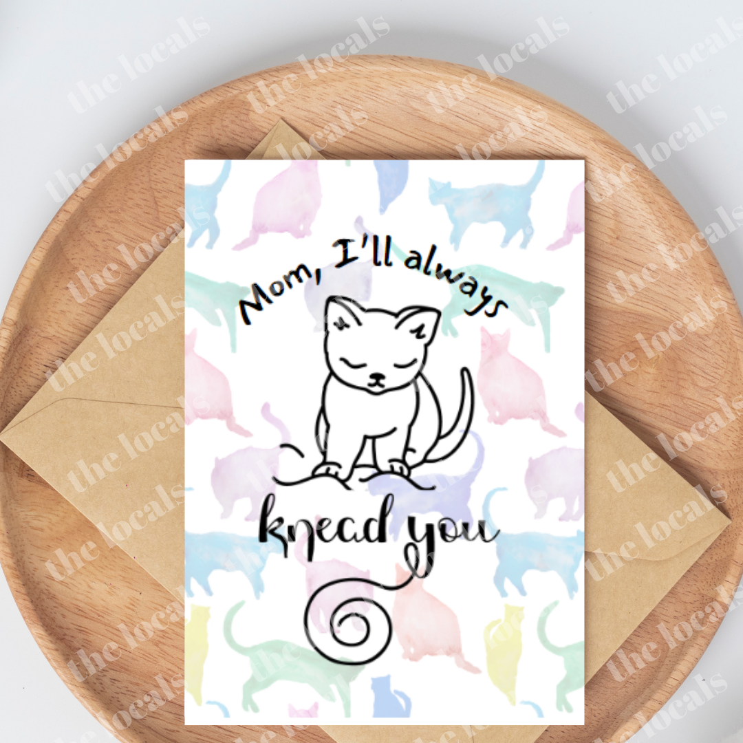 Mom, I'll Always Knead You Greeting Card-1