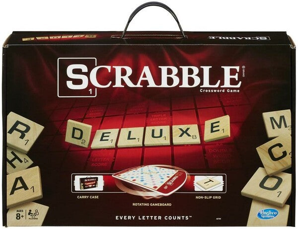 Scrabble Deluxe Edition Crossword Game (UPC: 630509254576)