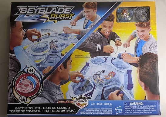 Beyblade Burst Evolution – SwitchStrike Battle Tower Beystadium Set (UPC: 630509681877)