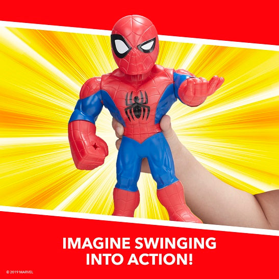 Playskool Heroes Marvel Super Hero Adventures Mega Mighties Spider-Man 10-Inch Action Figure (UPC: 630509743377)