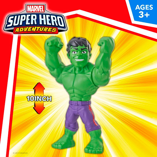 Playskool Heroes – Marvel Super Hero Adventures Mega Mighties Hulk 10-Inch Action Figure (UPC: 630509743384)