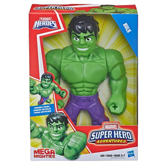 Playskool Heroes – Marvel Super Hero Adventures Mega Mighties Hulk 10-Inch Action Figure (UPC: 630509743384)