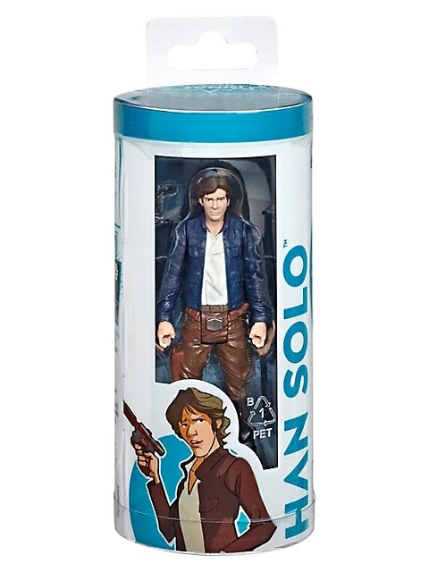 Star Wars Galaxy of Adventures Han Solo Figura de Acción de 3.75" con Mini Cómic (UPC: 630509783199)