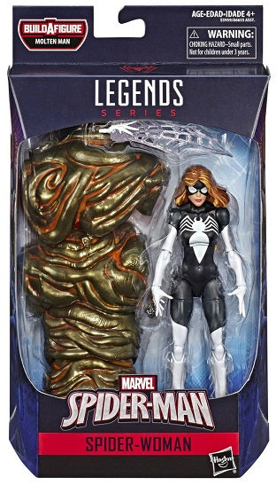 Spider-Man – Marvel Legends Spider-Woman 6-Inch Action Figure – Molten Man BAF Series (UPC: 630509817283)