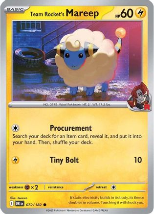 Team Rocket's Mareep 72 - SV10 Destined Rivals-1