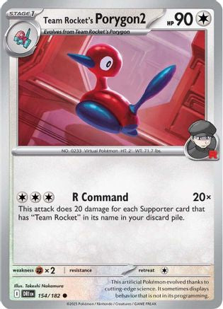Team Rocket's Porygon2 154 - SV10 Destined Rivals-1