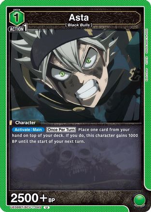 Asta (045) (UE08BT/BCV-1-045) - UE08BT Black Clover-1