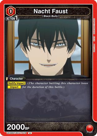Nacht Faust (078) (UE08BT/BCV-1-078) - UE08BT Black Clover-1
