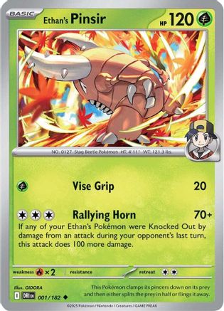 Ethan's Pinsir 1 - SV10 Destined Rivals Reverse Holofoil-1