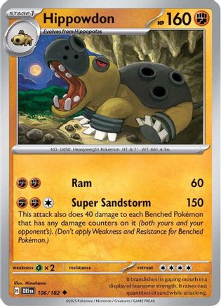 Hippowdon 106 - SV10 Destined Rivals-1