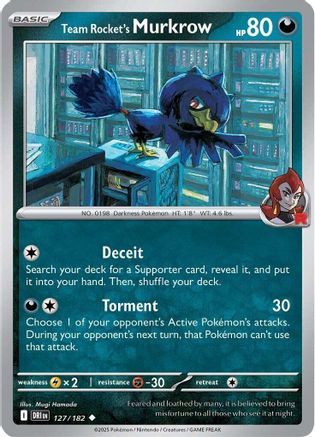 Team Rocket's Murkrow - 127/182 127 - SV10 Destined Rivals-1