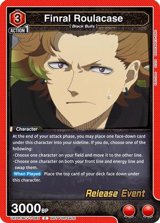Finral Roulacase (085) (UEPR/BCV-1-085) - UE08BT Black Clover Release Event Cards-1