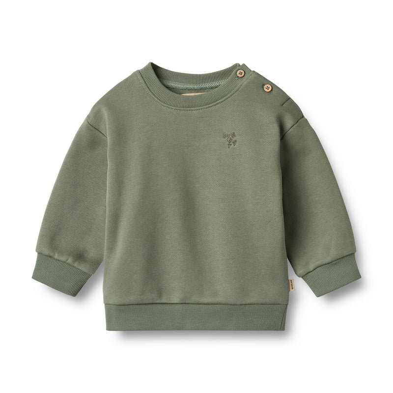Sweatshirt Willi |Dusty Green | Wheat Kids-1