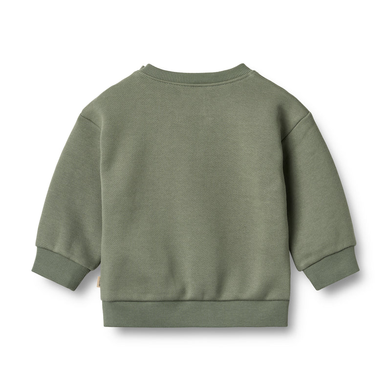 Sweatshirt Willi |Dusty Green | Wheat Kids-2