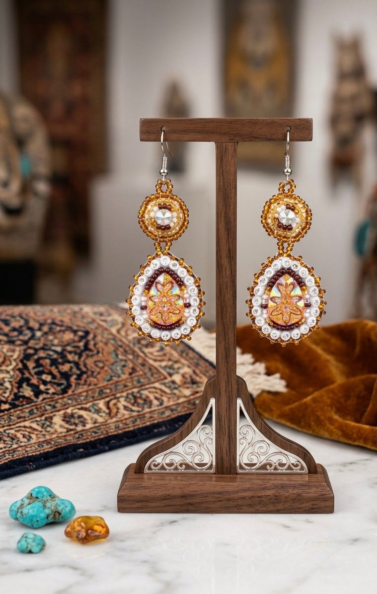 Drop Beaded Earrings gold collection-2