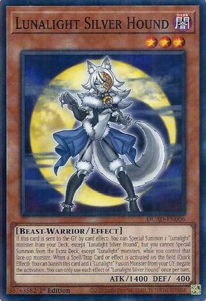 Lunalight Silver Hound (DUAD-EN006) - Duelist's Advance 1st Edition-1