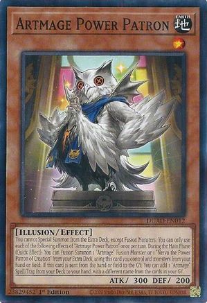 Artmage Power Patron (DUAD-EN012) - Duelist's Advance 1st Edition-1