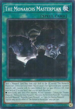 The Monarchs Masterplan (DUAD-EN061) - Duelist's Advance 1st Edition-1