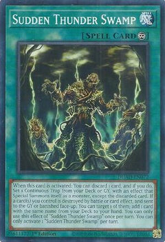 Sudden Thunder Swamp (DUAD-EN072) - Duelist's Advance 1st Edition-1