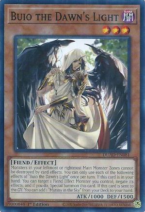 Buio the Dawn's Light (DUAD-EN081) - Duelist's Advance 1st Edition-1