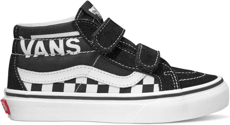 Vans 'SK8-Mid Reissue' Shoes - Logo Black/White (KIDS)-1