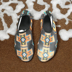 Obsidian Wave Aqua Flats-3