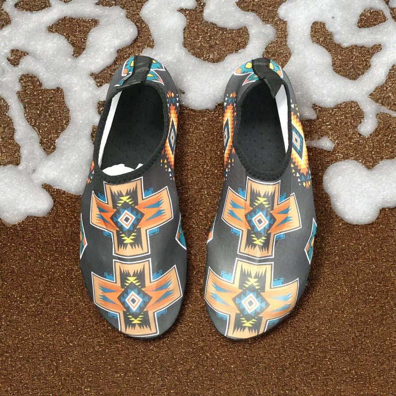 Obsidian Wave Aqua Flats-3