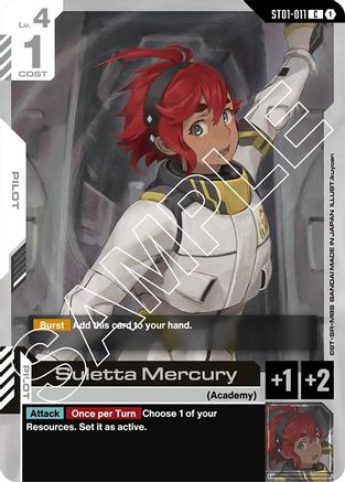Suletta Mercury (ST01-011) - Starter Deck 01 Heroic Beginnings-1