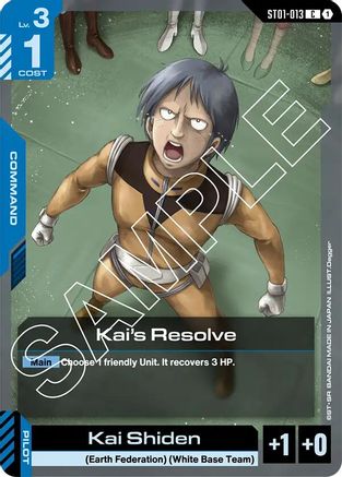 Kai's Resolve (ST01-013) - Starter Deck 01 Heroic Beginnings-1