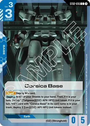 Corsica Base (ST02-016) - Starter Deck 02 Wings of Advance-1